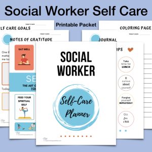 Social Worker Self-Care Digital Download